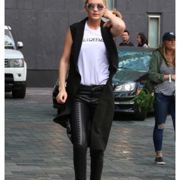 Sleek and sexy Genuine Leather Bootcut Pant - Picture 3 of 8